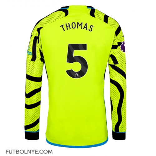 Camiseta Arsenal Thomas Partey #5 Visitante Equipación 2023-24 manga larga